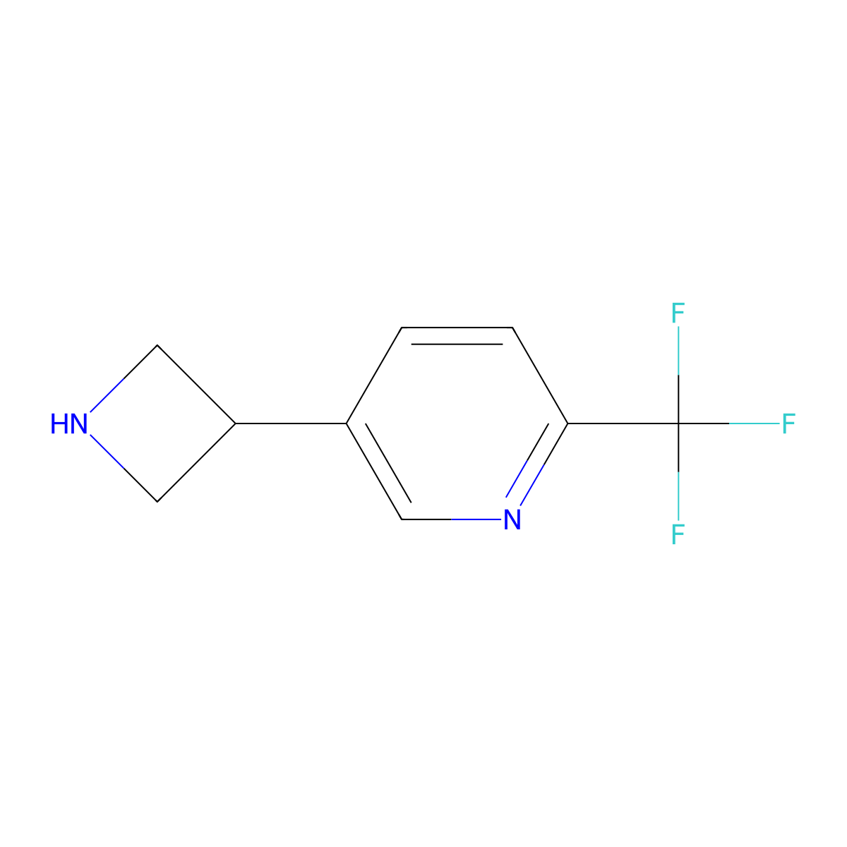 5-(Azetidin-3-yl)-2-(trifluoromethyl)pyridine molecular structure, CAS 1260846-05-6