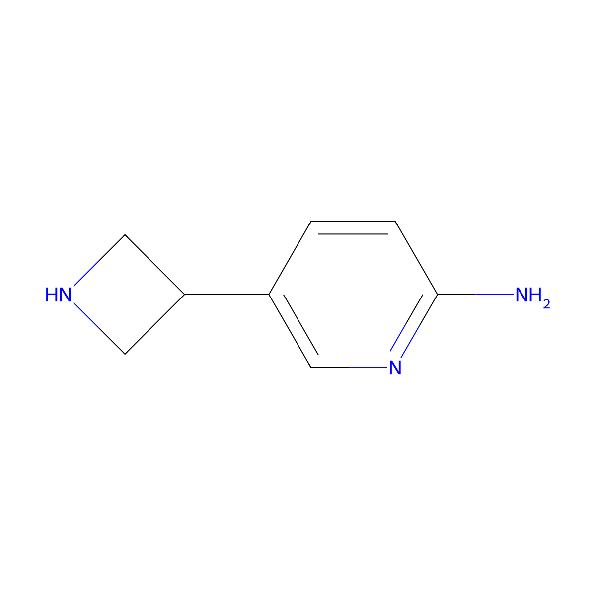 5-(Azetidin-3-yl)pyridin-2-amine molecular structure, CAS 1260847-13-9