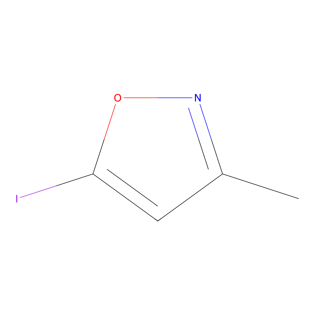 5-Iodo-3-methylisoxazole molecular structure, CAS 126085-92-5