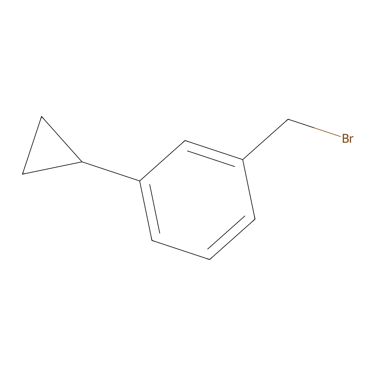 1-(Bromomethyl)-3-cyclopropylbenzene molecular structure, CAS 1260850-05-2