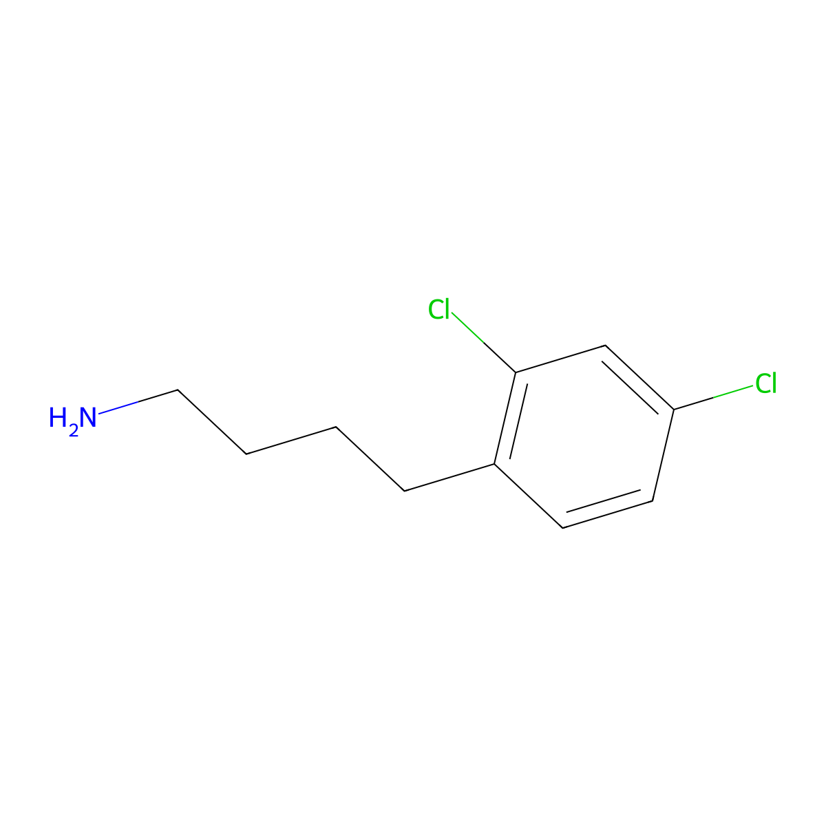4-(2,4-Dichlorophenyl)butan-1-amine molecular structure, CAS 1260850-53-0