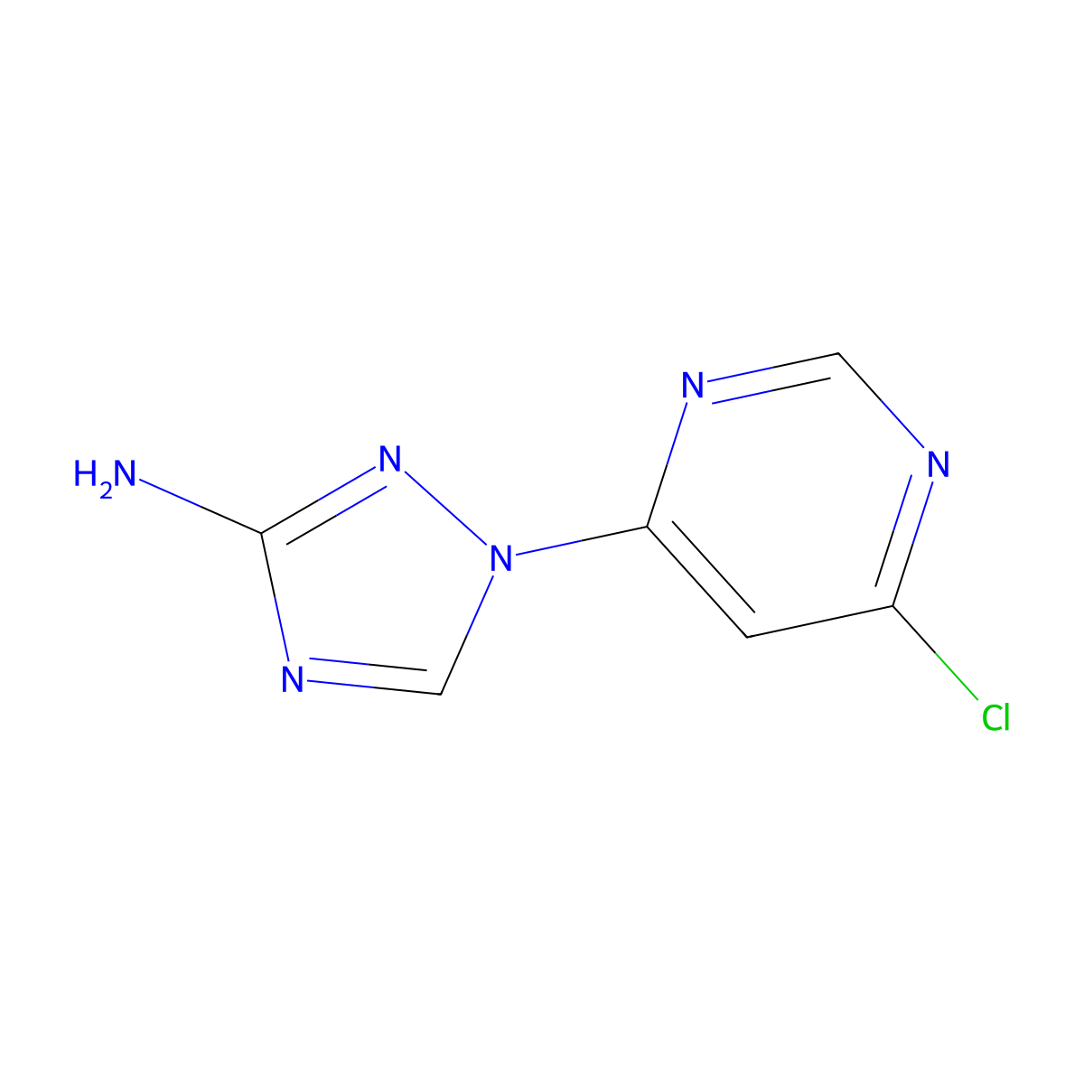 1-(6-Chloropyrimidin-4-yl)-1H-1,2,4-triazol-3-amine molecular structure, CAS 1260850-75-6