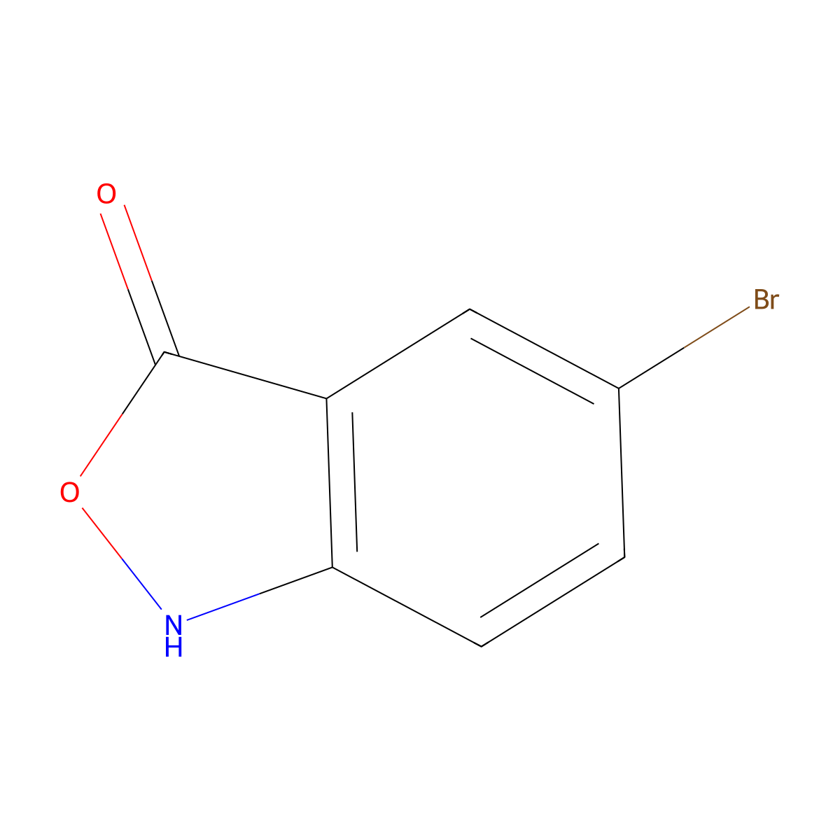 5-Bromobenzo[c]isoxazol-3(1H)-one molecular structure, CAS 1260851-15-7