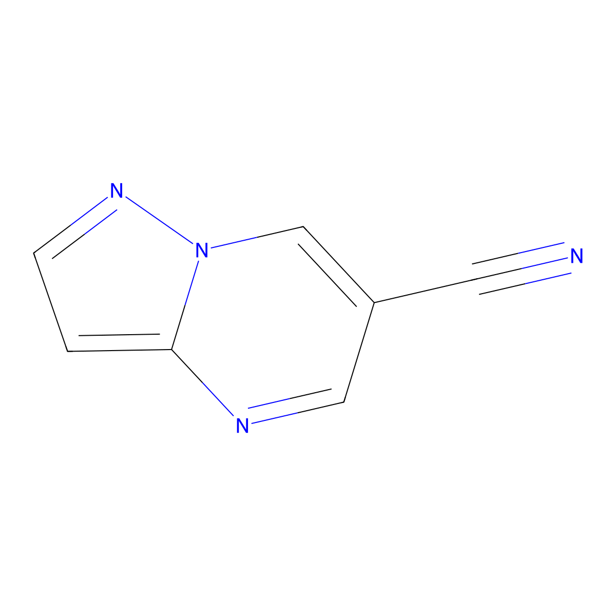 Pyrazolo[1,5-a]pyrimidine-6-carbonitrile molecular structure, CAS 1260851-17-9