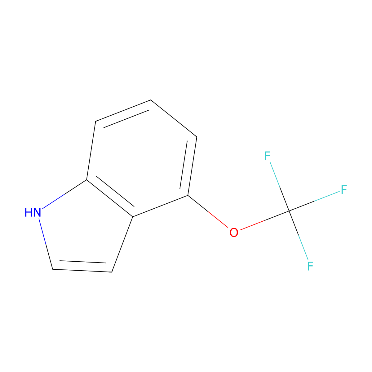 4-(trifluoromethoxy)-1H-indole molecular structure, CAS 1260851-22-6