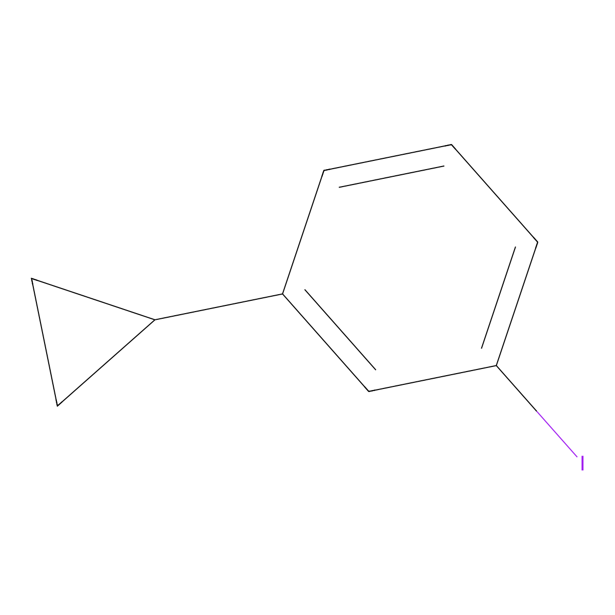 1-Cyclopropyl-3-iodobenzene molecular structure, CAS 1260852-26-3