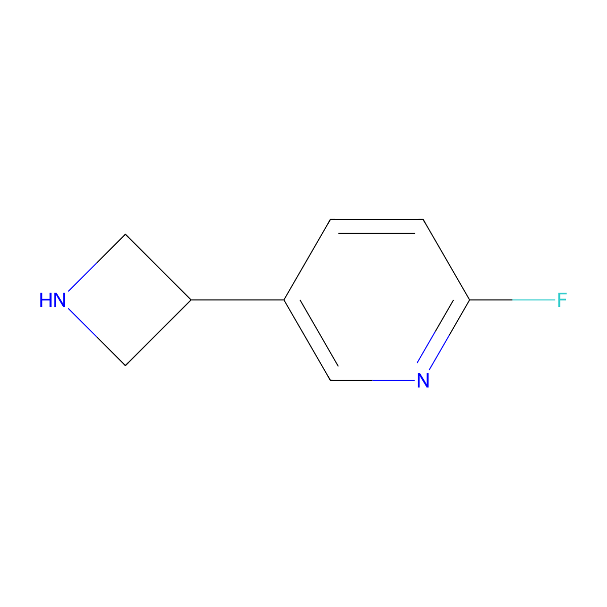 5-(Azetidin-3-yl)-2-fluoropyridine molecular structure, CAS 1260852-29-6