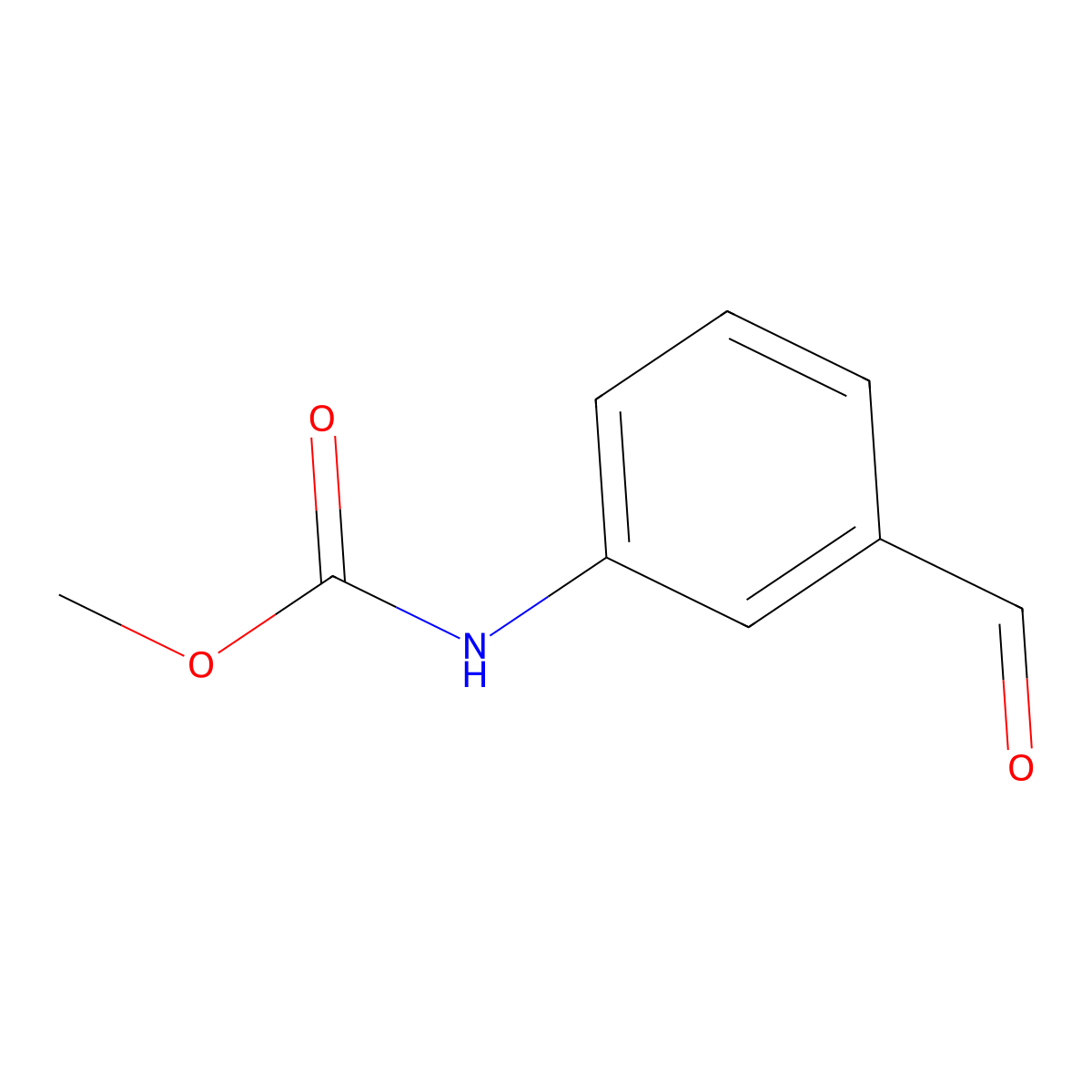 Methyl (3-formylphenyl)carbamate molecular structure, CAS 1260852-36-5