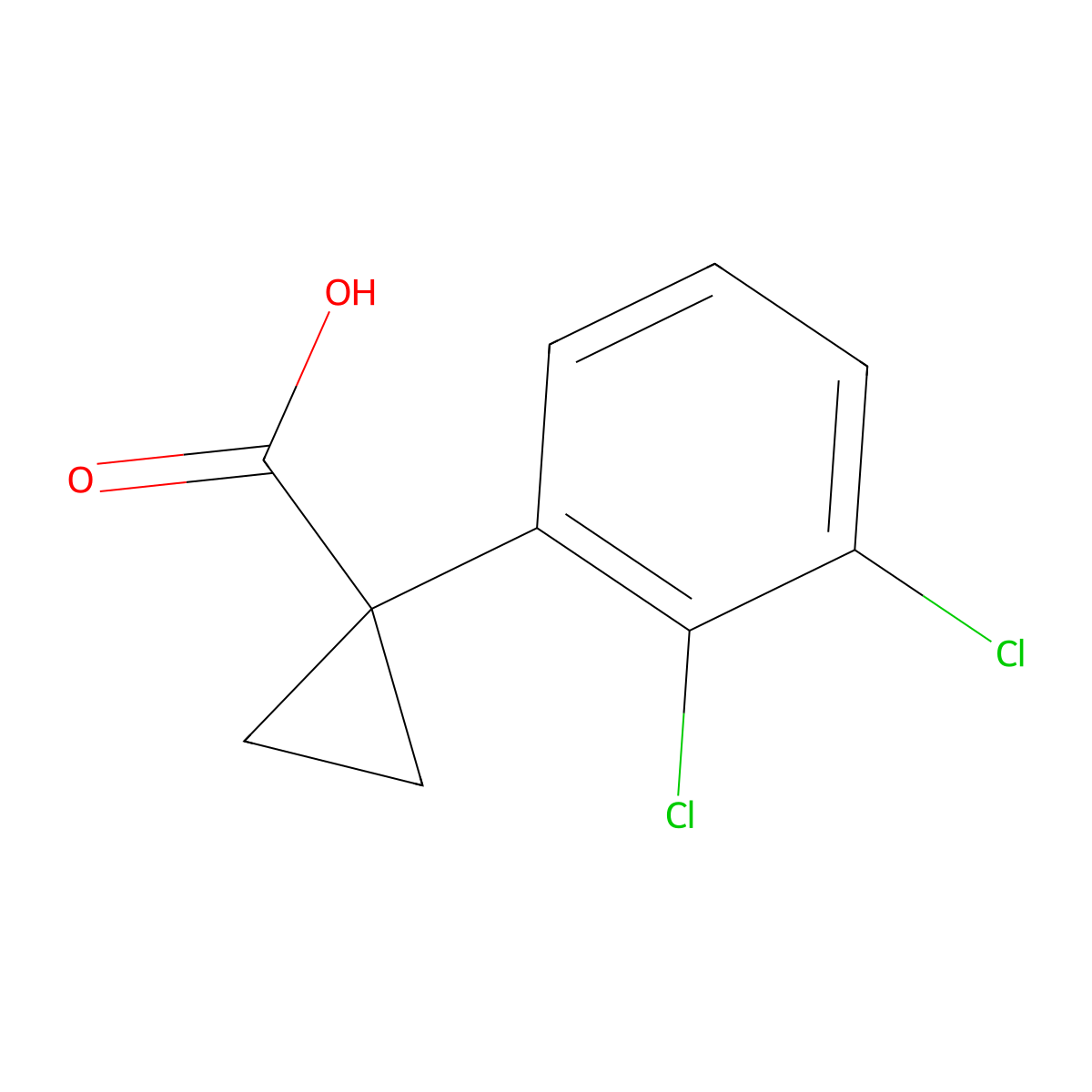 1-(2,3-Dichlorophenyl)cyclopropanecarboxylic Acid molecular structure, CAS 1260853-26-6
