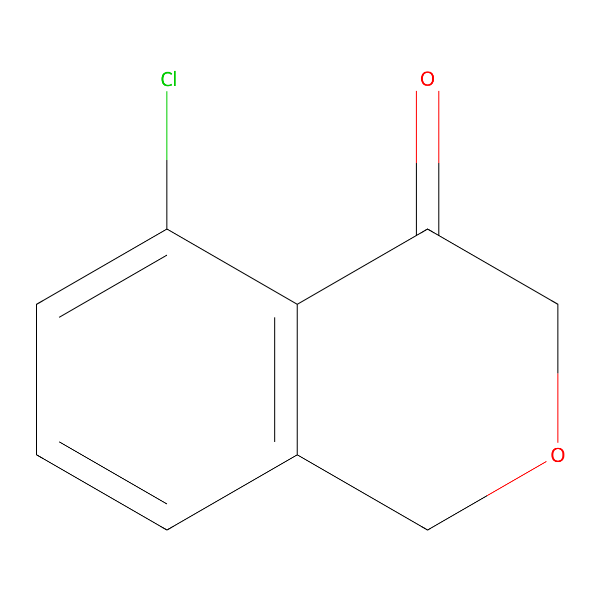 5-chloro-3,4-dihydro-1H-2-benzopyran-4-one molecular structure, CAS 1260859-00-4
