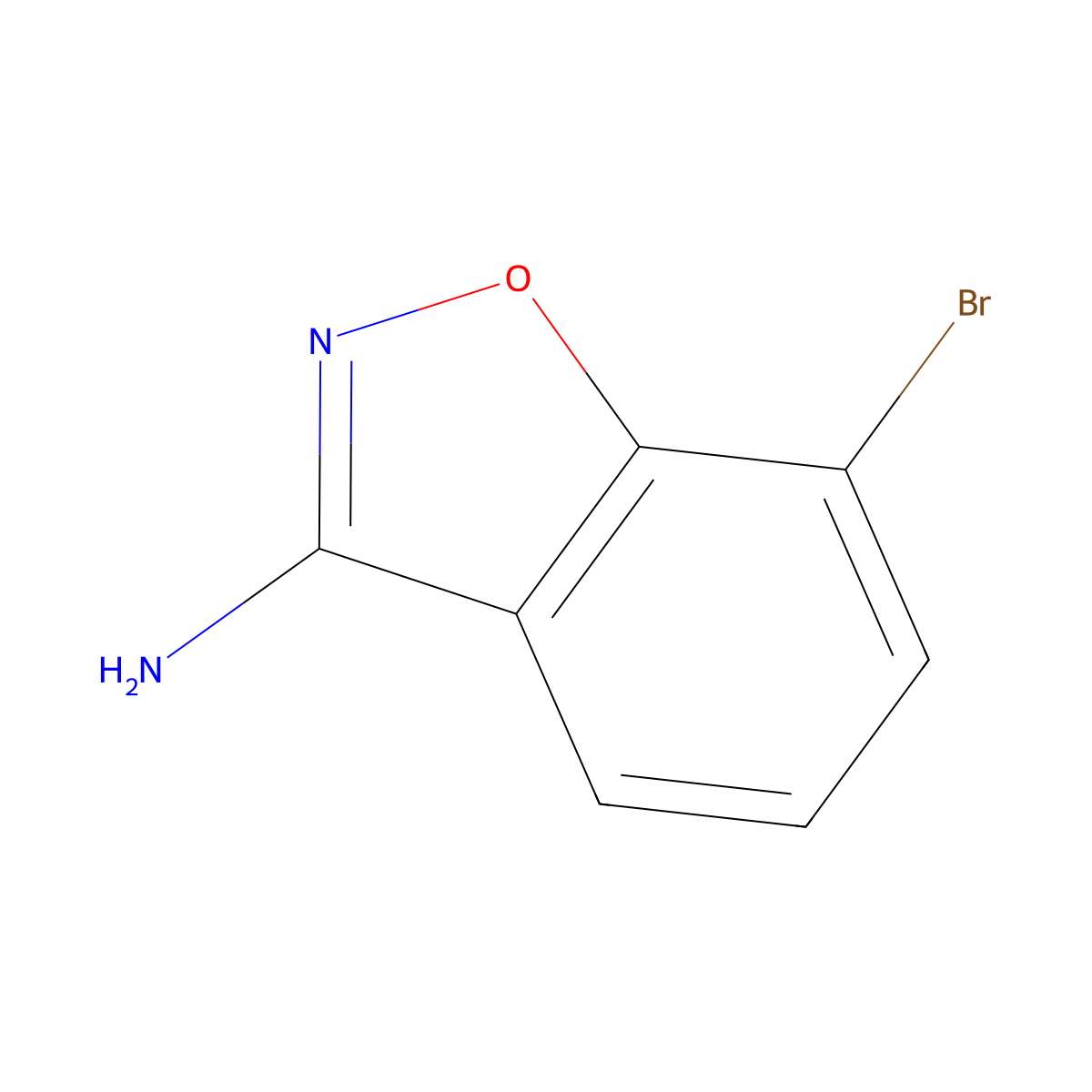 7-Bromobenzo[d]isoxazol-3-amine molecular structure, CAS 1260860-32-9
