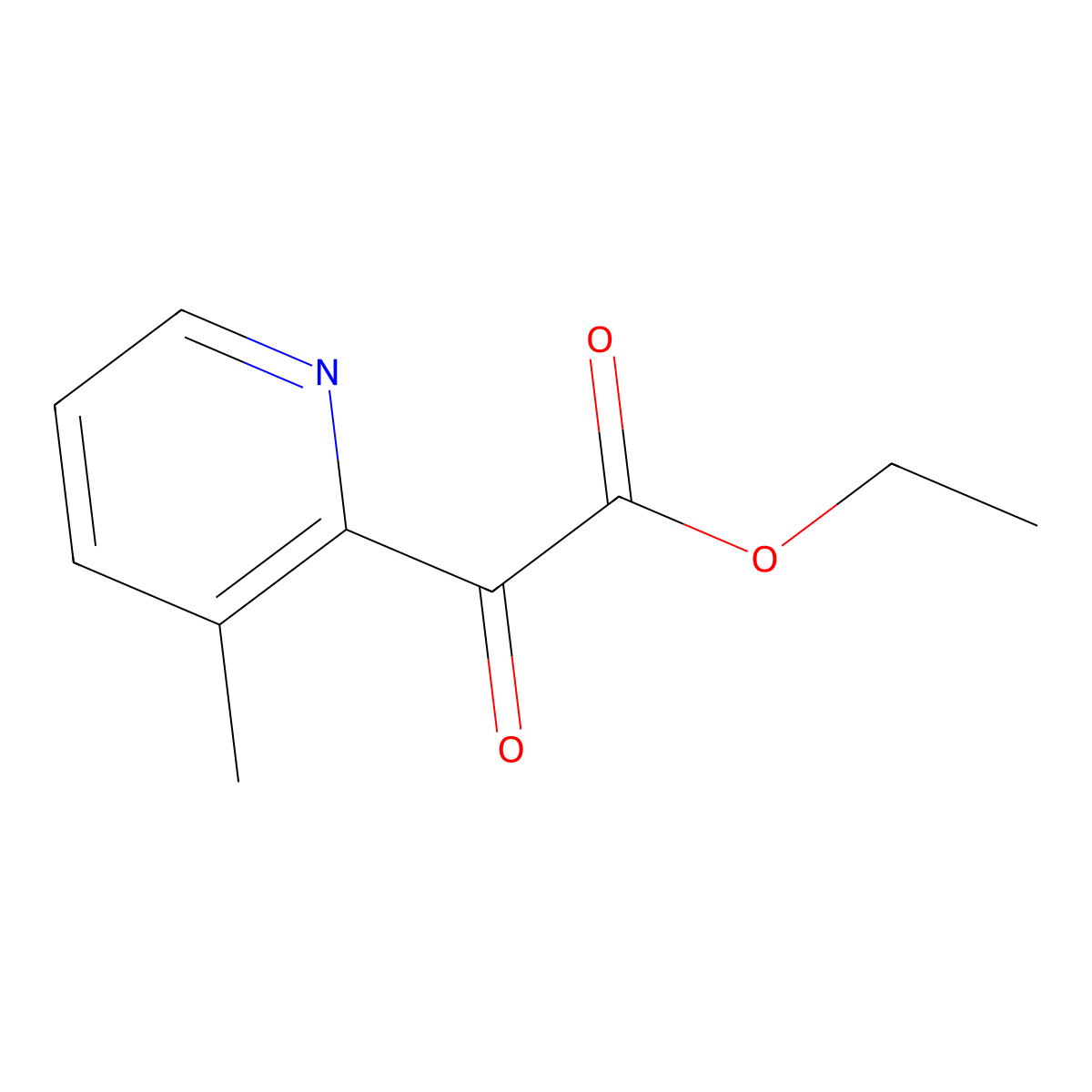 Ethyl 2-(3-methylpyridin-2-YL)-2-oxoacetate molecular structure, CAS 1260861-27-5