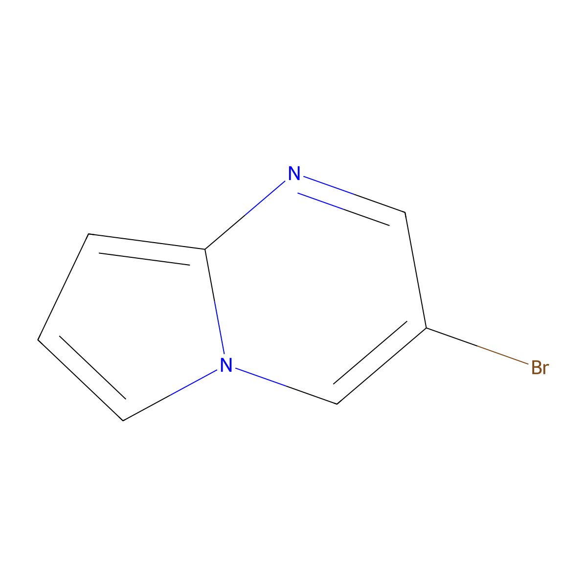 3-Bromopyrrolo[1,2-a]pyrimidine molecular structure, CAS 1260861-76-4