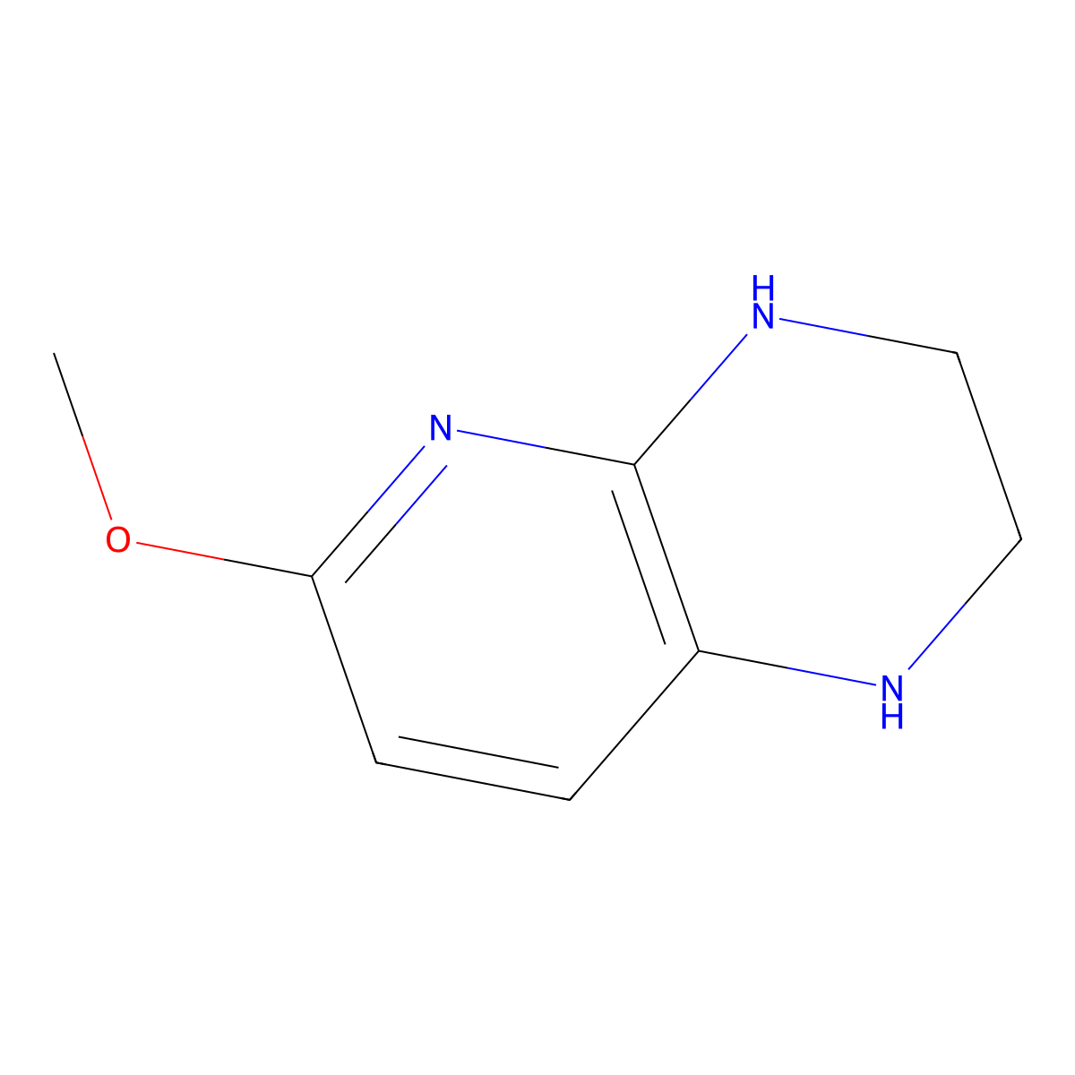 6-Methoxy-1,2,3,4-tetrahydropyrido[2,3-b]pyrazine molecular structure, CAS 1260862-06-3