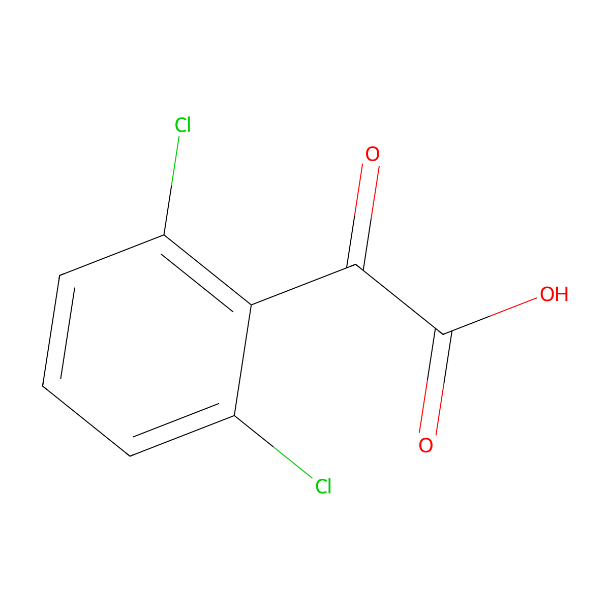 2-(2,6-Dichlorophenyl)-2-oxoacetic acid molecular structure, CAS 1260862-53-0