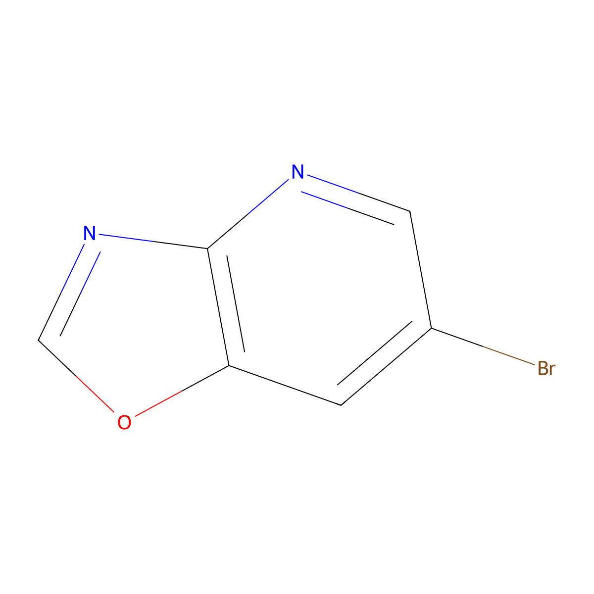 6-Bromo-[1,3]oxazolo[4,5-b]pyridine molecular structure, CAS 1260863-86-2