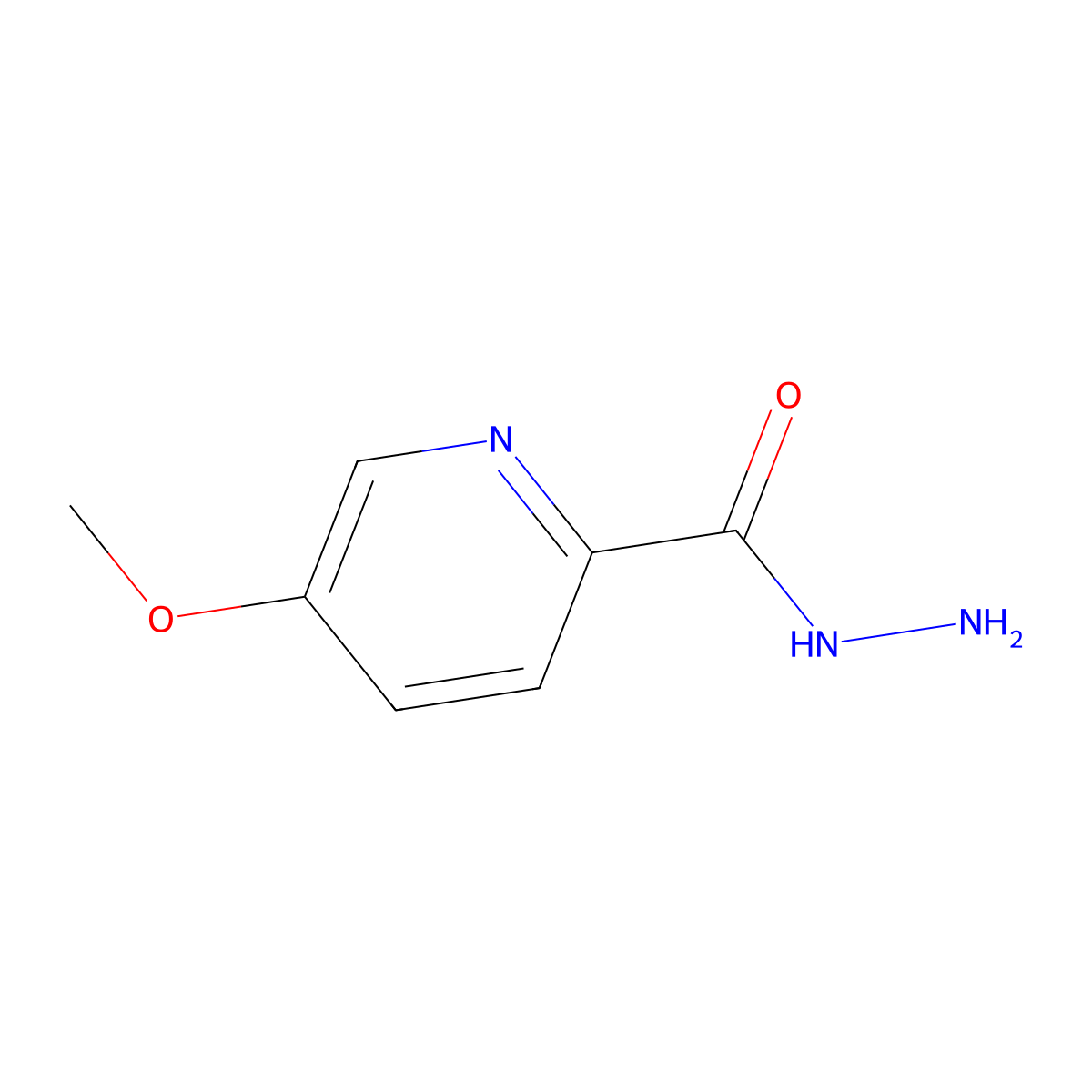 5-Methoxypicolinohydrazide molecular structure, CAS 1260864-21-8