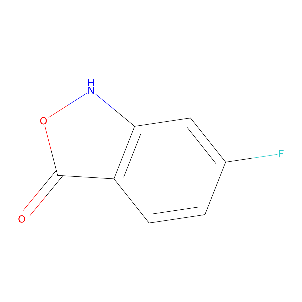 6-Fluorobenzo[c]isoxazol-3(1H)-one molecular structure, CAS 1260869-05-3