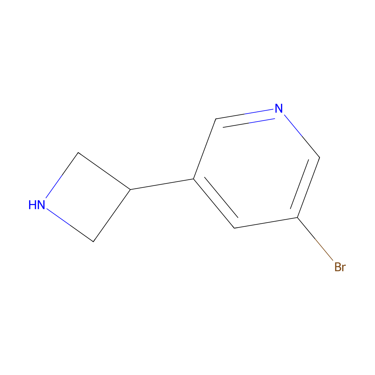 3-(Azetidin-3-yl)-5-bromopyridine molecular structure, CAS 1260869-74-6