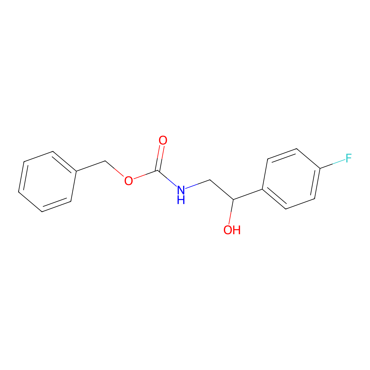 benzyl N-[2-(4-fluorophenyl)-2-hydroxyethyl]carbamate molecular structure, CAS 1260878-14-5