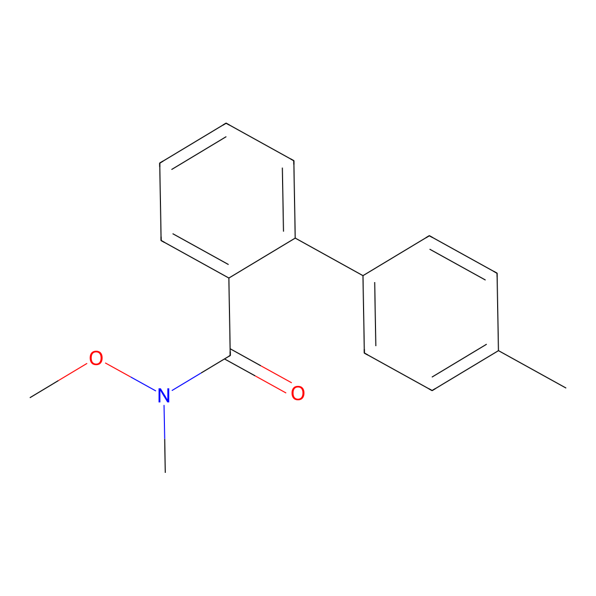 N-Methoxy-N,4'-dimethyl[1,1'-biphenyl]-2-carboxamide molecular structure, CAS 1260878-50-9