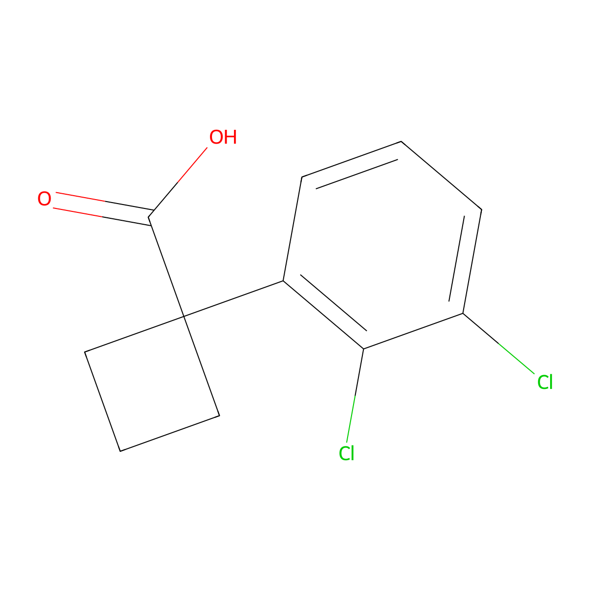 1-(2,3-Dichlorophenyl)cyclobutanecarboxylic Acid molecular structure, CAS 1260879-37-5