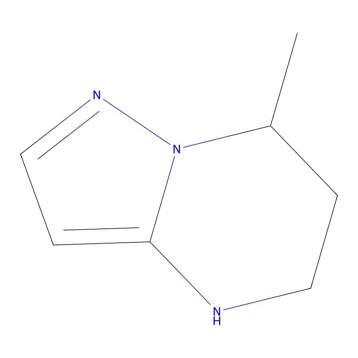 7-Methyl-4,5,6,7-tetrahydropyrazolo[1,5-a]pyrimidine molecular structure, CAS 1260879-61-5