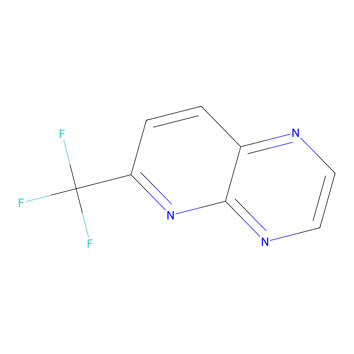6-(Trifluoromethyl)pyrido[2,3-b]pyrazine molecular structure, CAS 1260880-15-6