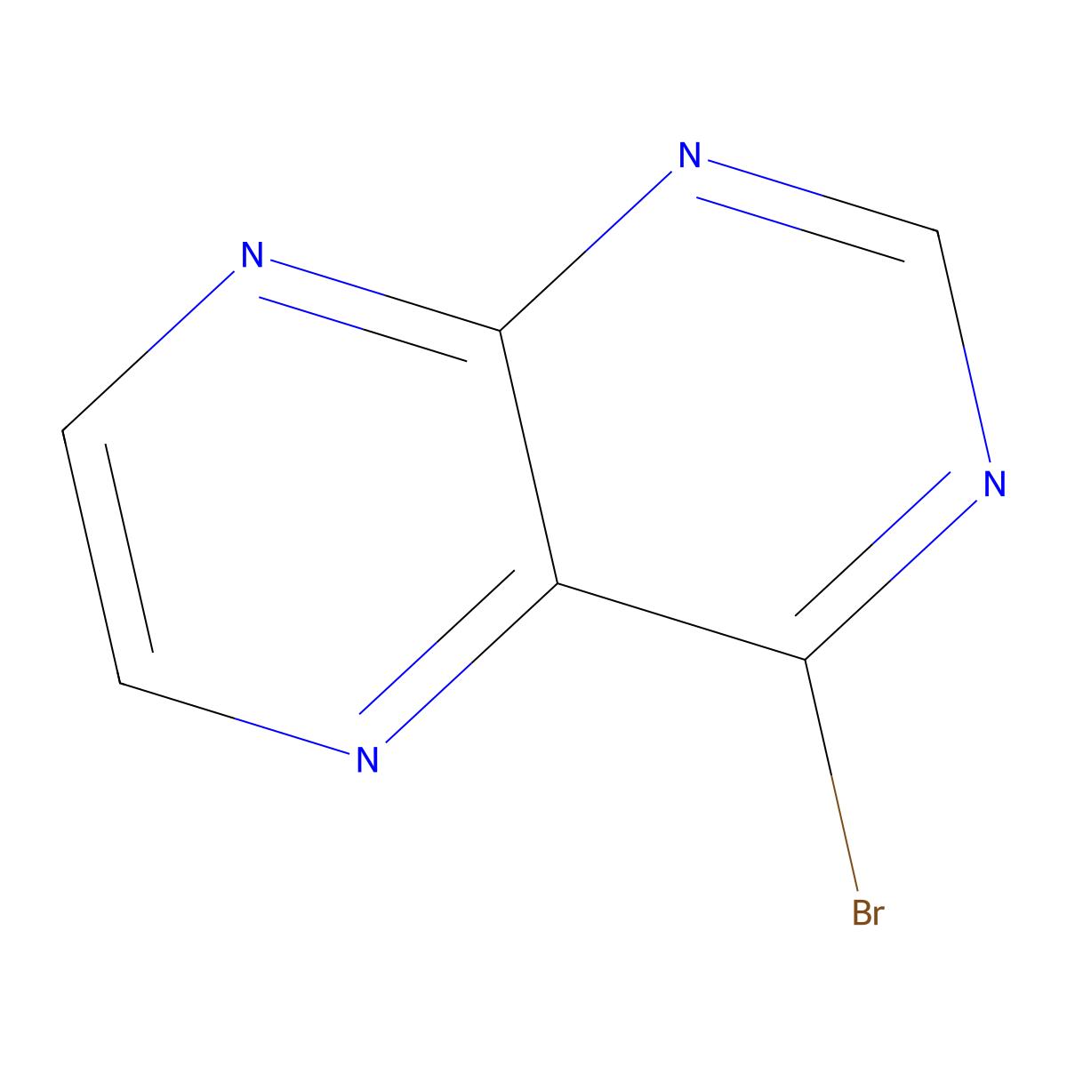 4-Bromopteridine molecular structure, CAS 1260880-72-5