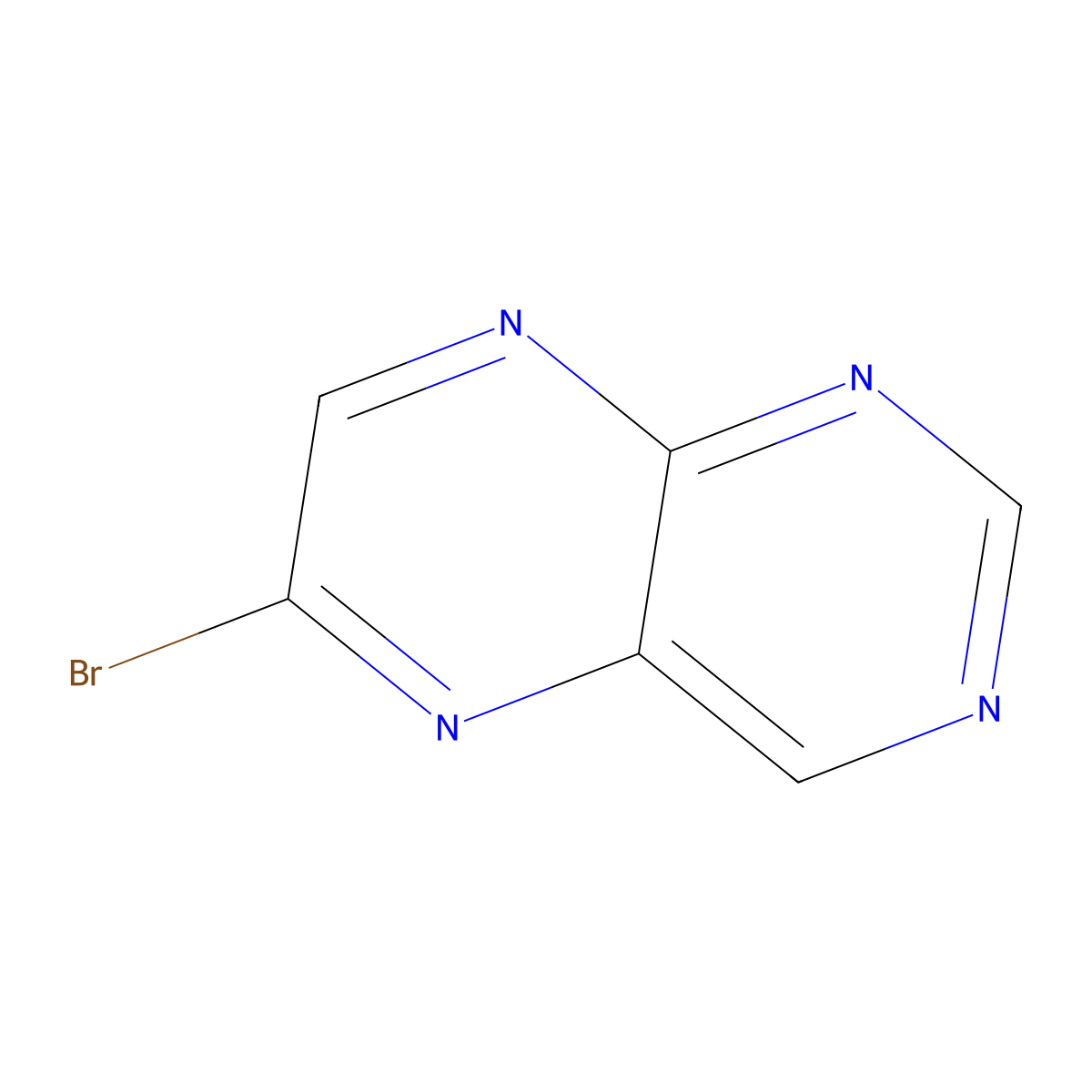 6-Bromopteridine molecular structure, CAS 1260880-75-8