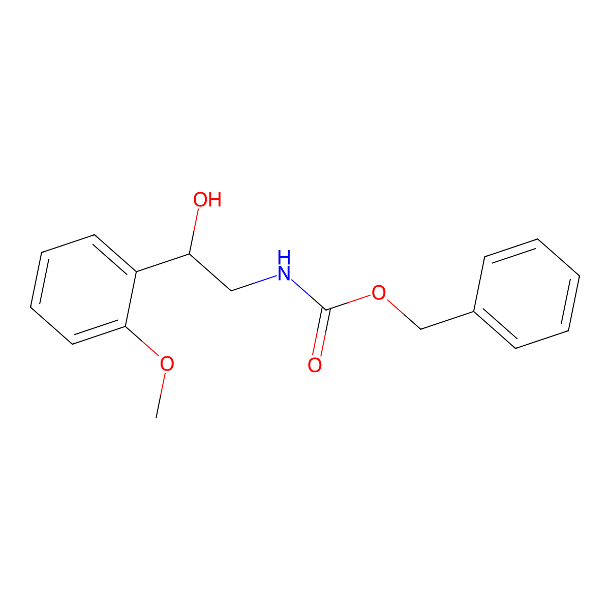 benzyl N-[2-hydroxy-2-(2-methoxyphenyl)ethyl]carbamate molecular structure, CAS 1260880-97-4