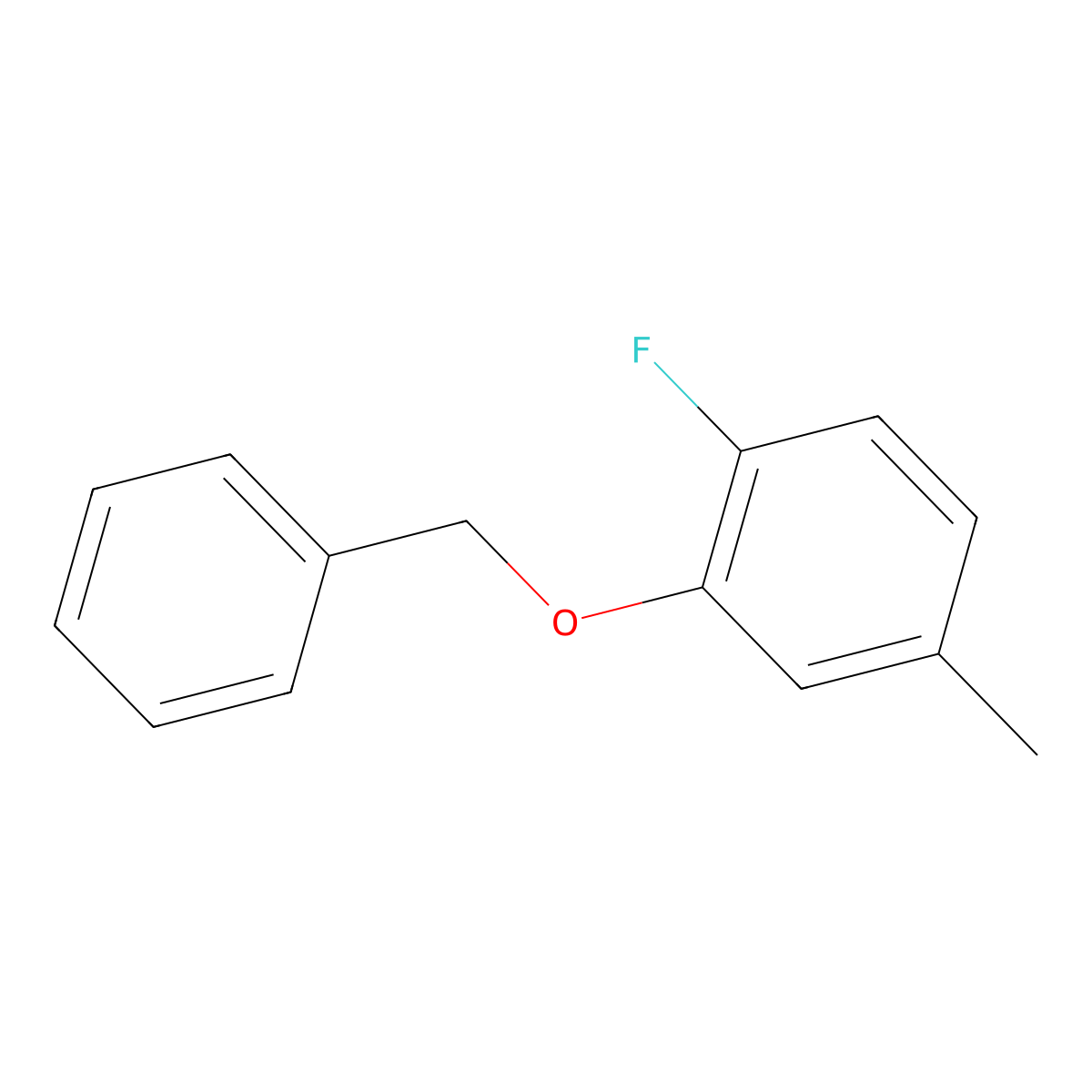 2-(Benzyloxy)-1-fluoro-4-methylbenzene molecular structure, CAS 1260881-29-5
