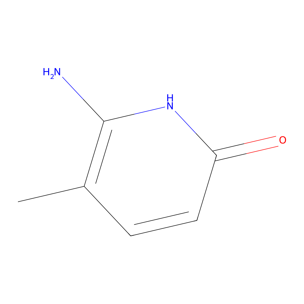 6-Amino-5-methyl-1H-pyridin-2-one molecular structure, CAS 1260883-35-9