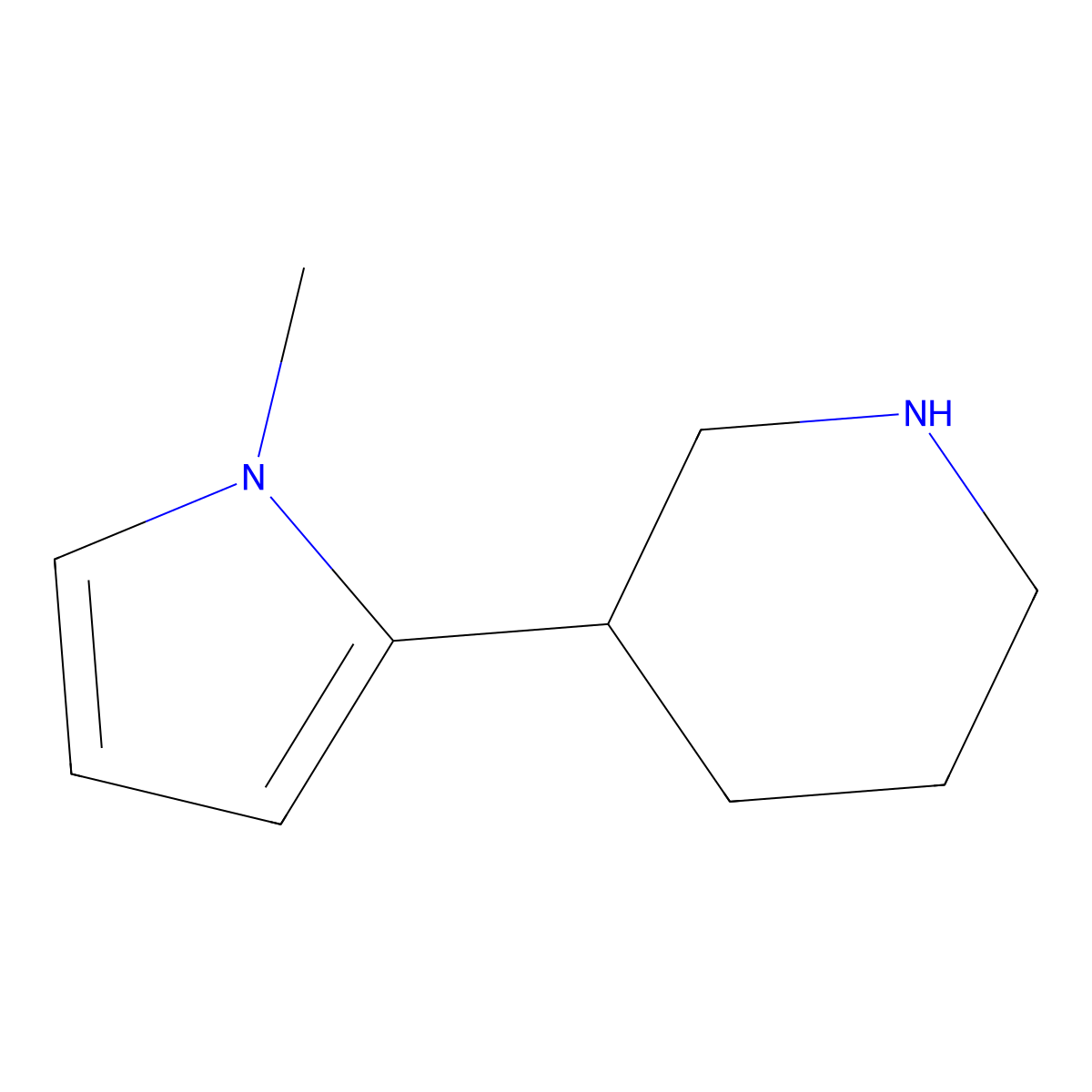 3-(1-Methyl-1H-pyrrol-2-YL)piperidine molecular structure, CAS 1260886-81-4
