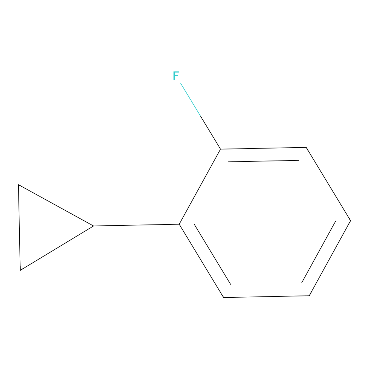 1-Cyclopropyl-2-fluorobenzene molecular structure, CAS 1260887-59-9