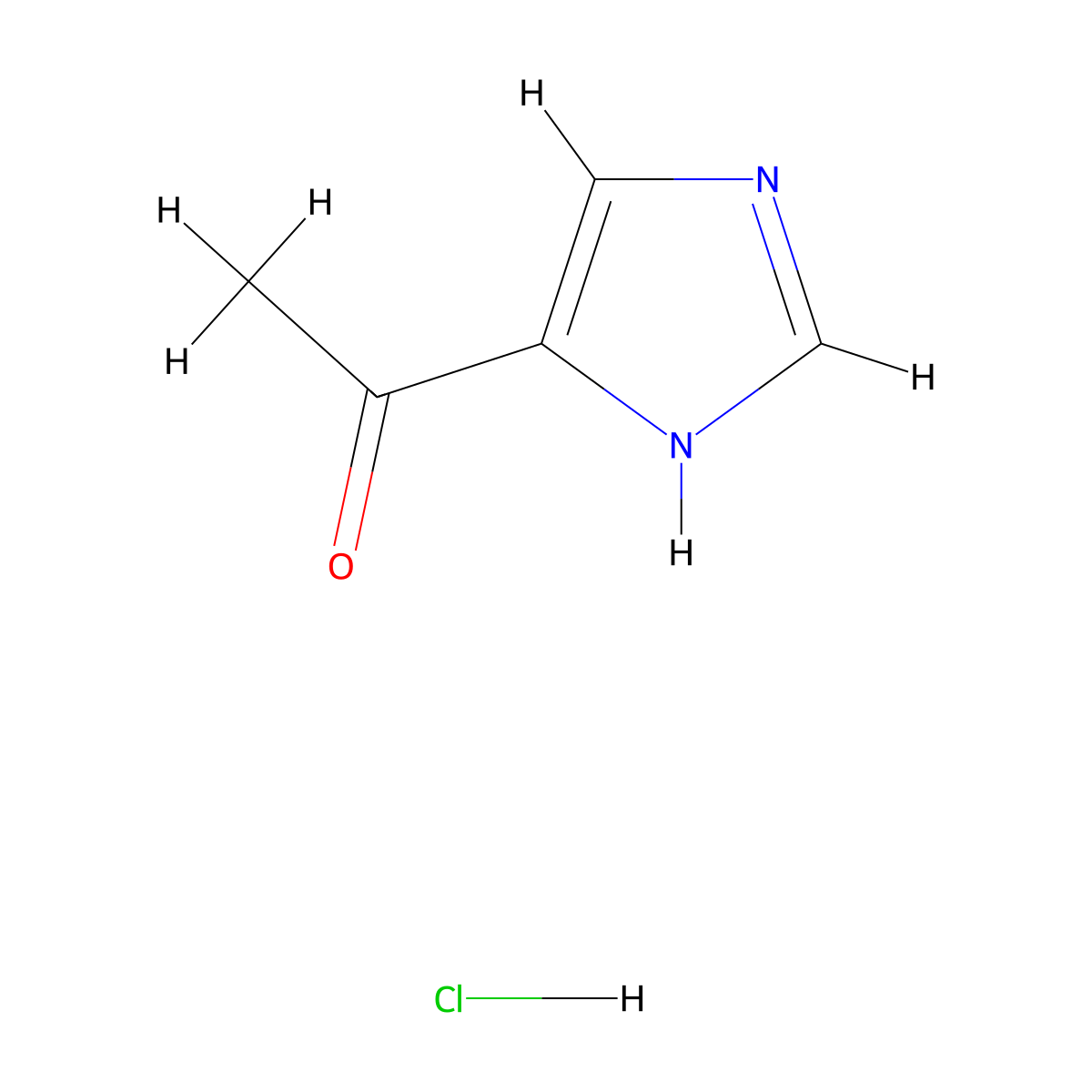 1-(1H-Imidazol-4-yl)ethanone hydrochloride molecular structure, CAS 1260890-44-5