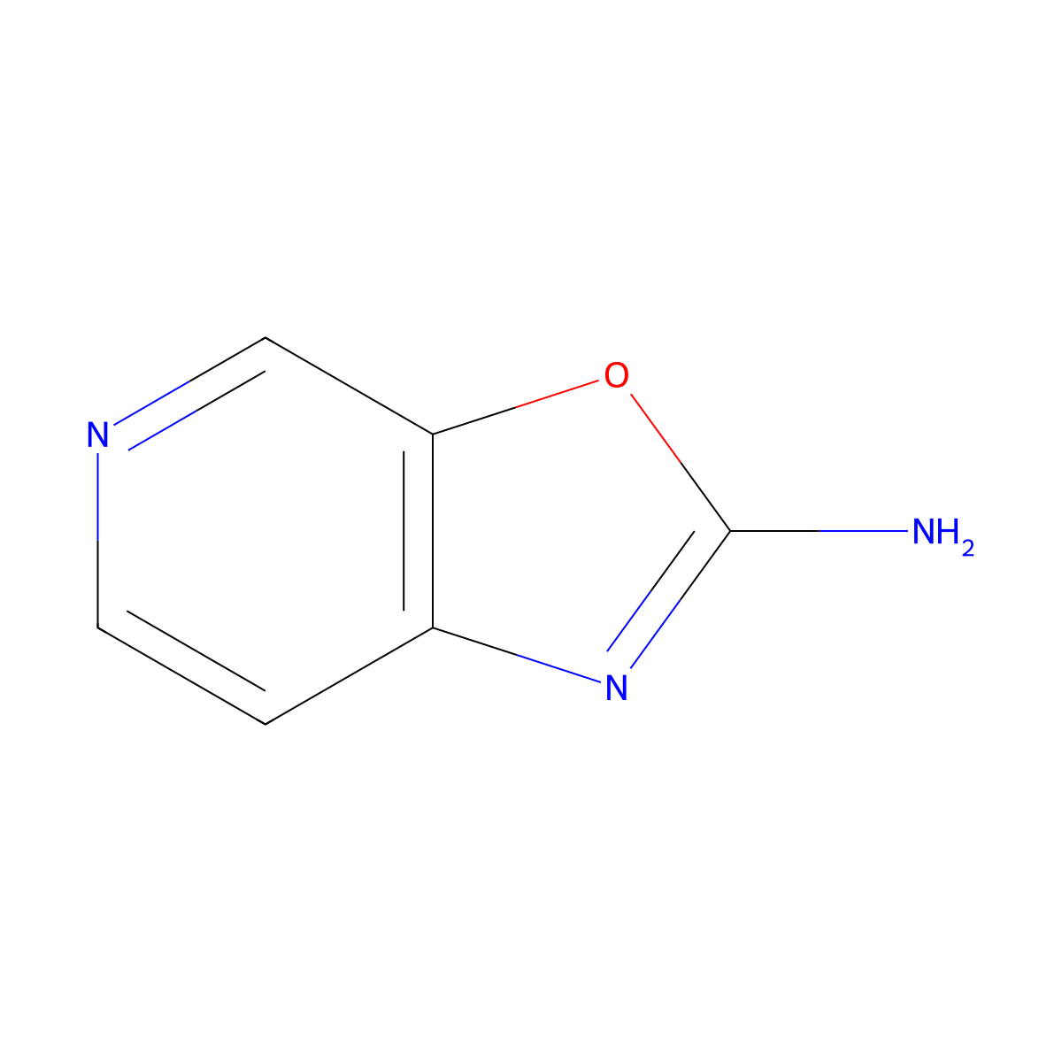 Oxazolo[5,4-c]pyridin-2-amine molecular structure, CAS 1260890-53-6