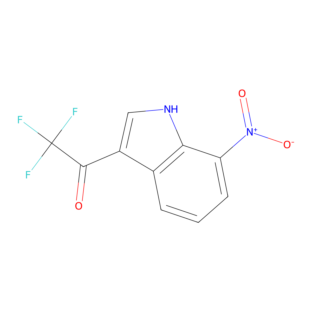 2,2,2-Trifluoro-1-(7-nitro-1H-indol-3-YL)ethanone molecular structure, CAS 1260890-74-1