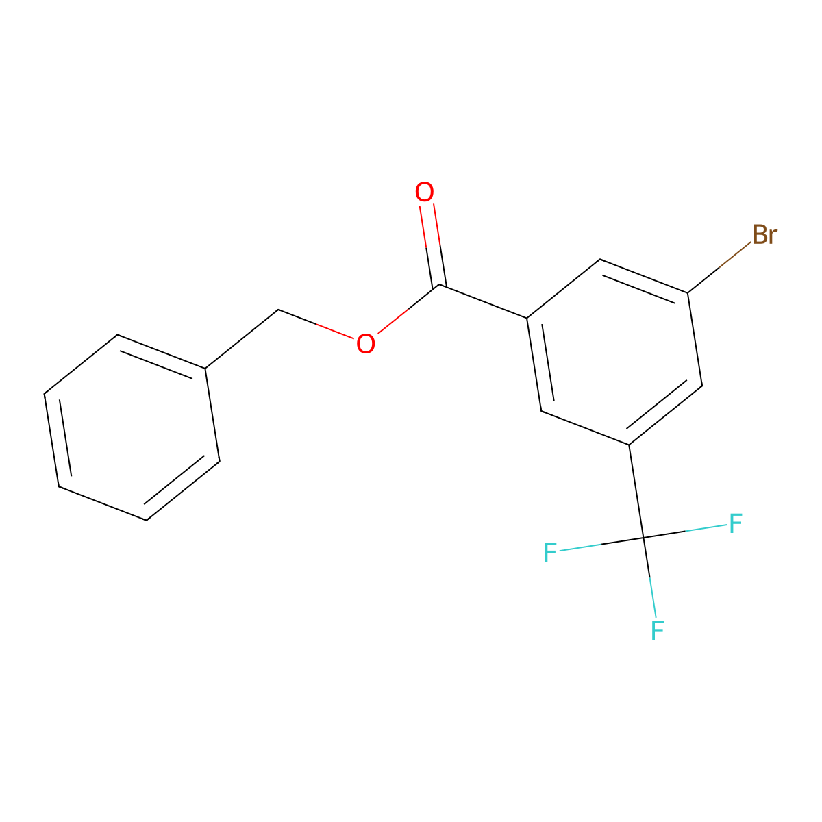 Benzyl 3-bromo-5-(trifluoromethyl)benzoate molecular structure, CAS 1260892-67-8