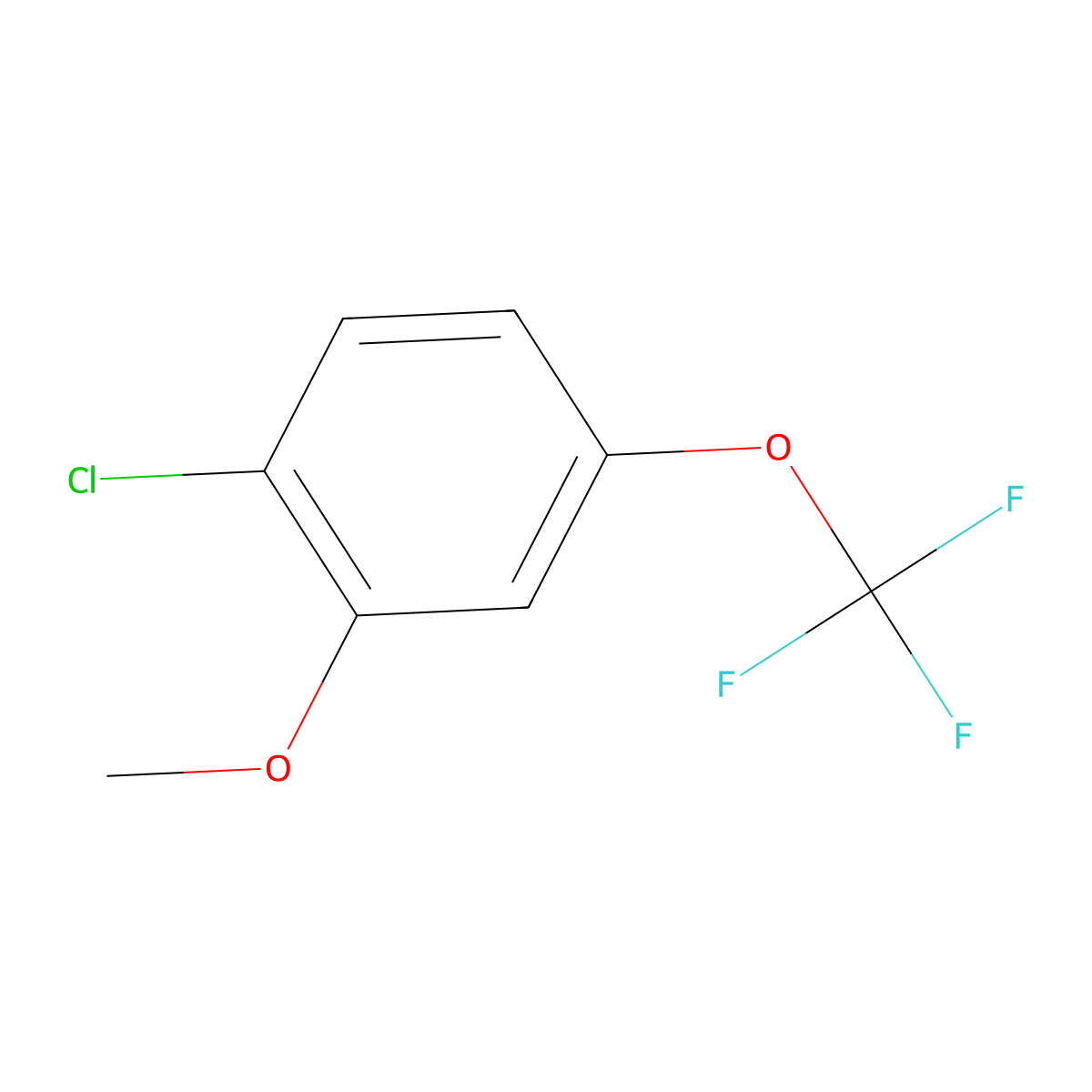 2-Chloro-5-(trifluoromethoxy)anisole molecular structure, CAS 1260893-33-1