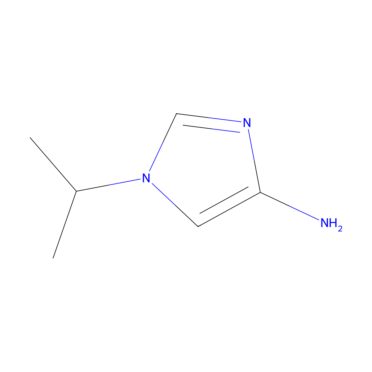 1-Isopropyl-1H-imidazol-4-amine molecular structure, CAS 1260896-88-5