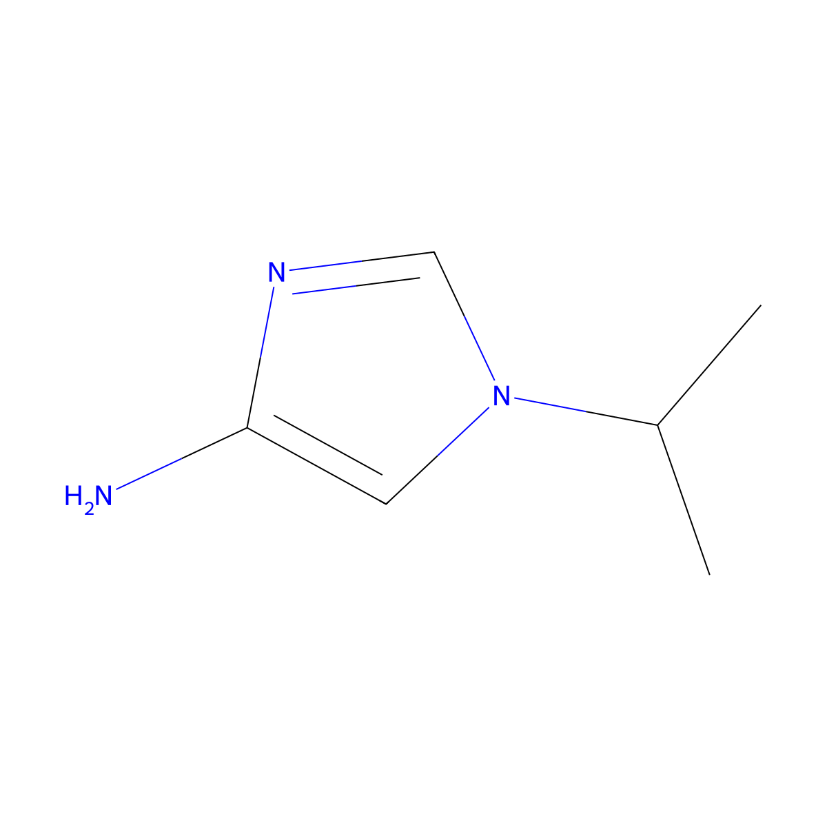 1-Isopropyl-1H-imidazol-4-amine molecular structure, CAS 1260896-88-5