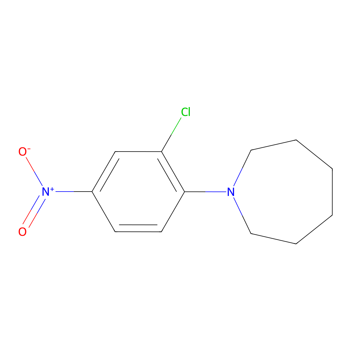 1-(2-Chloro-4-nitrophenyl)azepane molecular structure, CAS 1260897-00-4