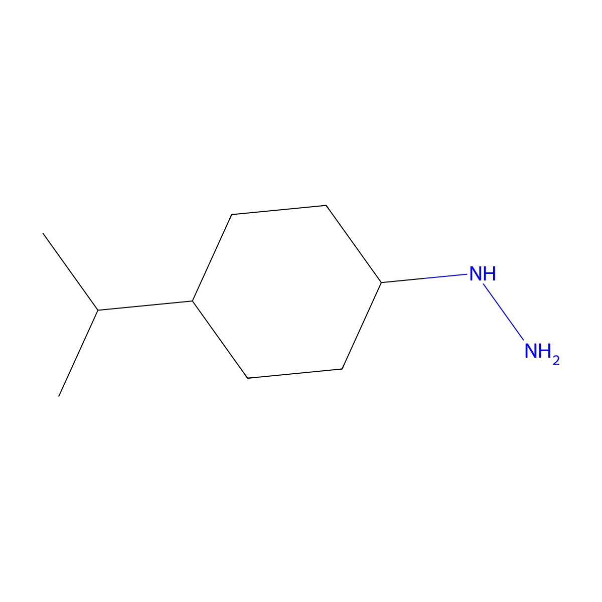 1-(4-Isopropylcyclohexyl)hydrazine molecular structure, CAS 1260898-07-4
