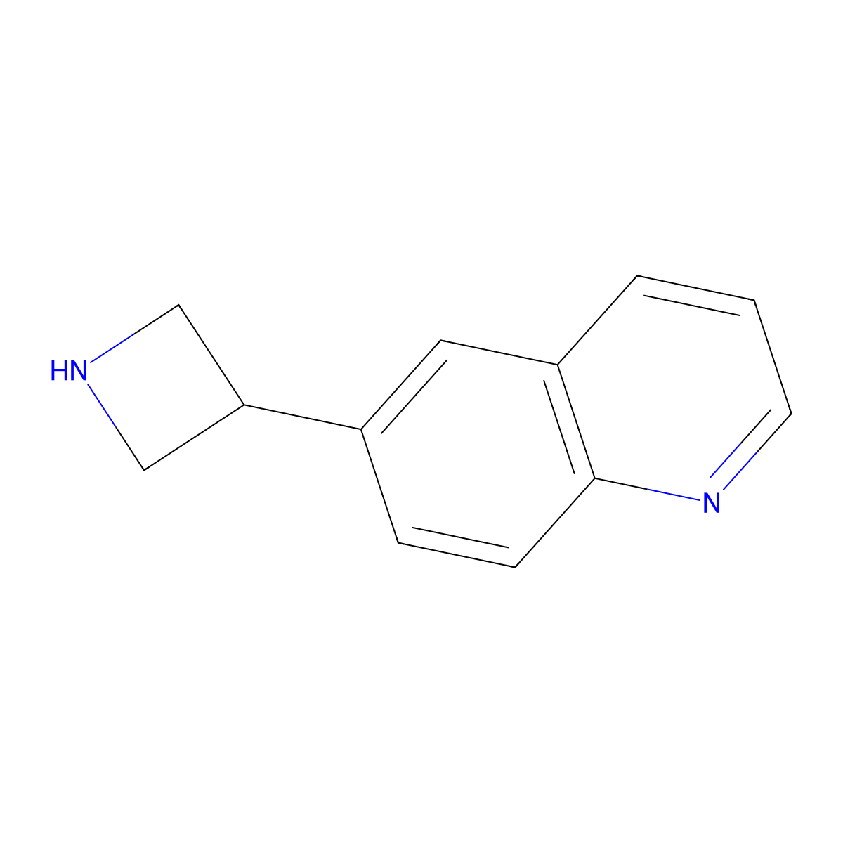 6-(Azetidin-3-yl)quinoline molecular structure, CAS 1260899-12-4