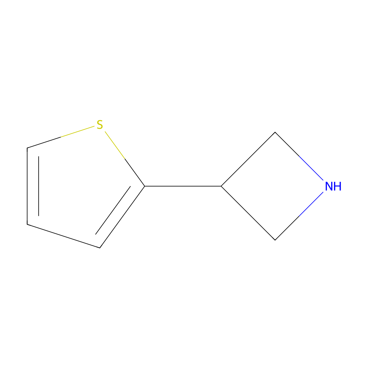 3-(Thiophen-2-yl)azetidine molecular structure, CAS 1260900-04-6