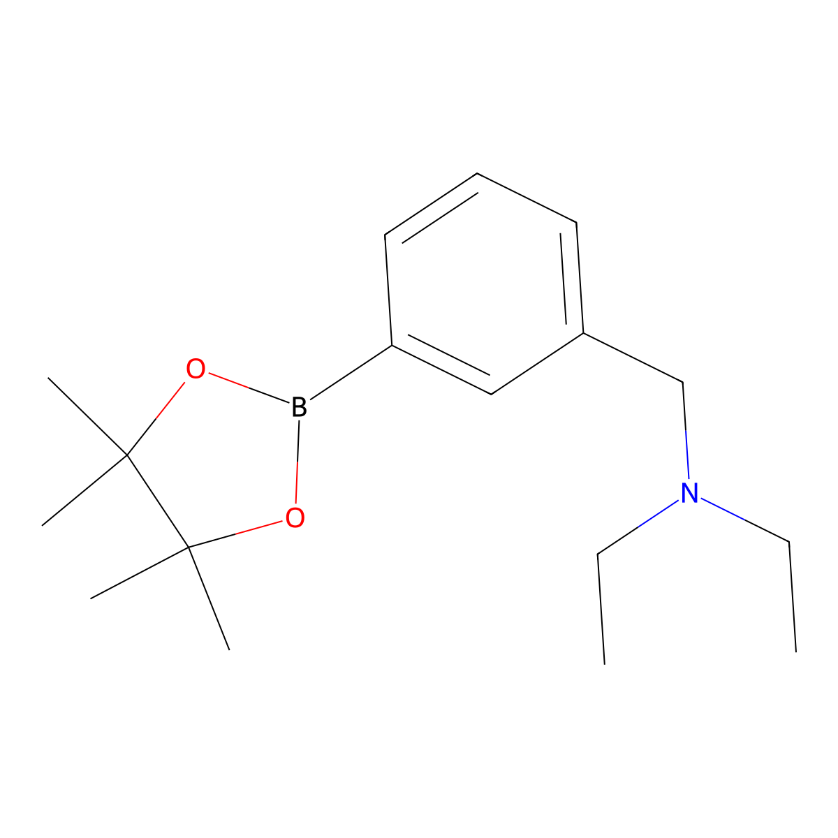 3-(N,N-Diethylaminomethyl)phenylboronic acid, pinacol ester molecular structure, CAS 1260900-80-8