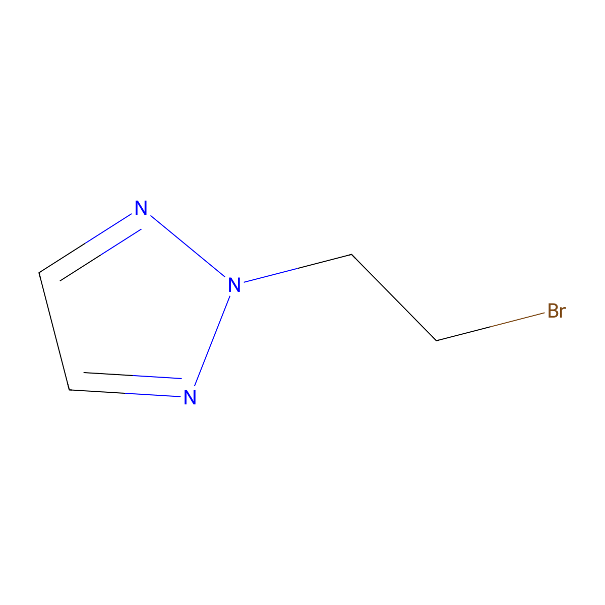 2-(2-Bromoethyl)-2H-1,2,3-triazole molecular structure, CAS 1260901-96-9