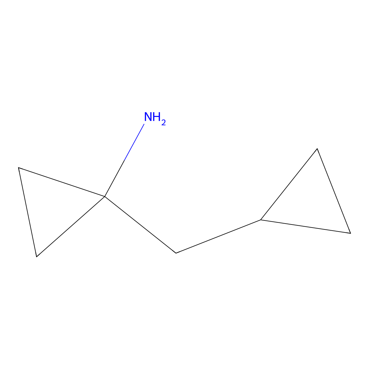 1-(Cyclopropylmethyl)cyclopropan-1-amine molecular structure, CAS 1260902-07-5