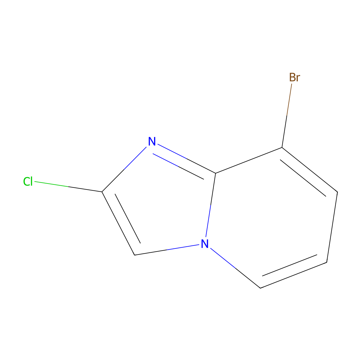 8-Bromo-2-chloroimidazo[1,2-a]pyridine molecular structure, CAS 1260902-12-2